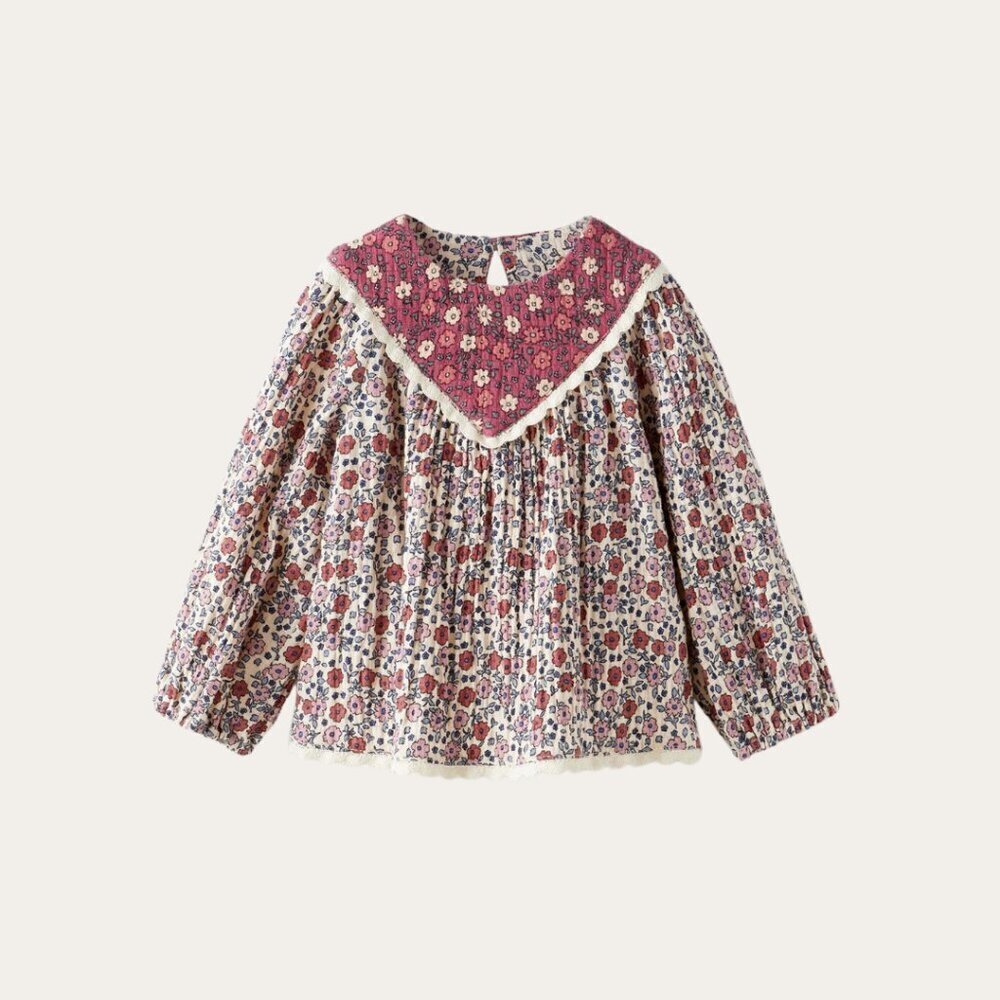 ZARA boho floral blouse 12-18 months​​​